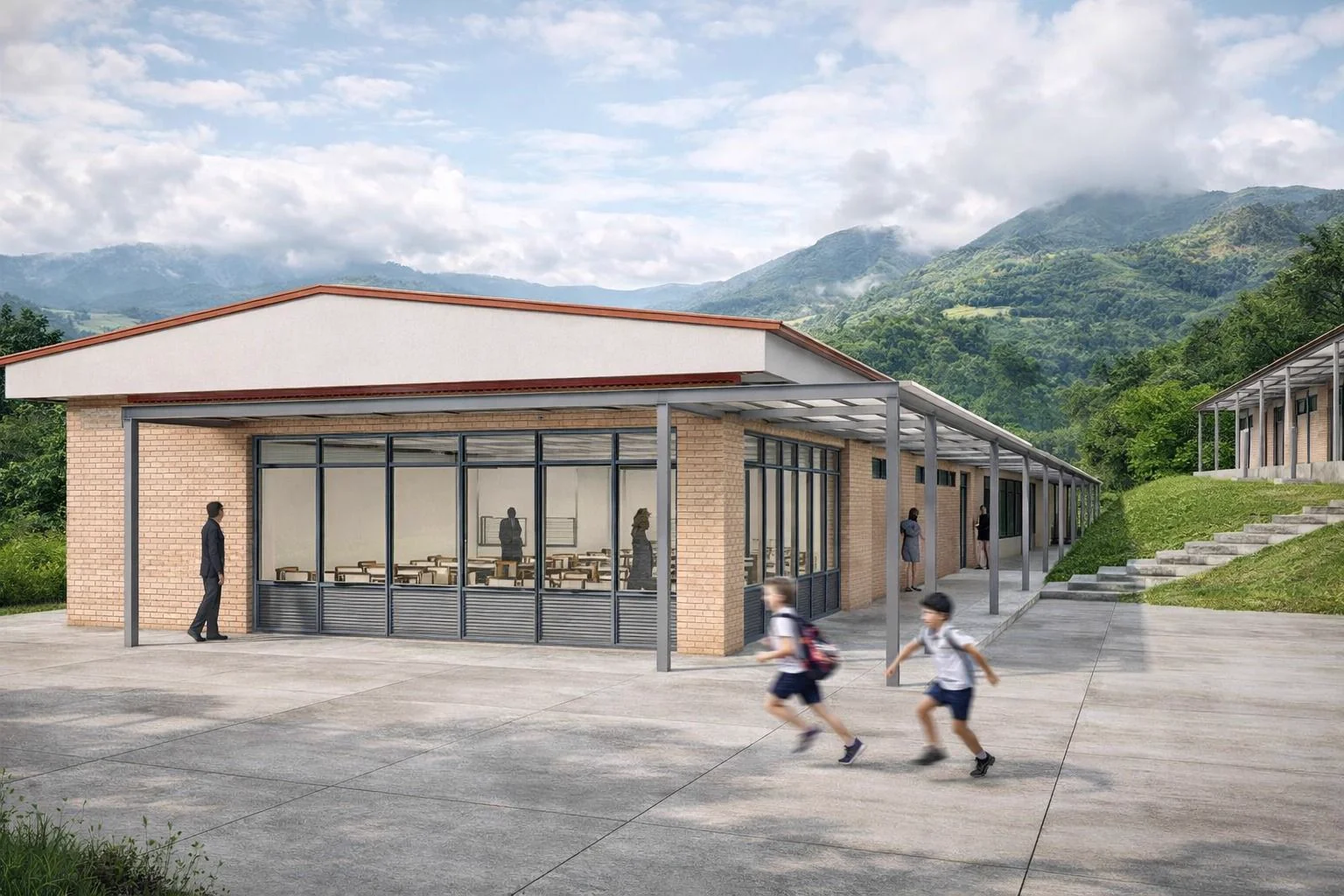 Diseño arquitectónico de institución educativa en Cauca